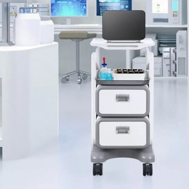 VEVOR medical trolley with 2 drawers, white, FY-1T2C 1 VEVOR medical trolley with 2 drawers, white, FY-1T2C 1