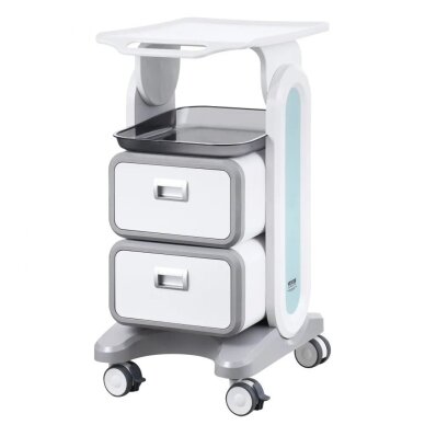 VEVOR medical trolley with 2 drawers, white, FY-1T2C 2 VEVOR medical trolley with 2 drawers, white, FY-1T2C 2