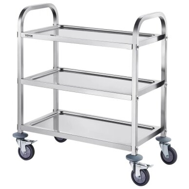 VEVOR stainless steel trolley, 3 shelves, 100203 2