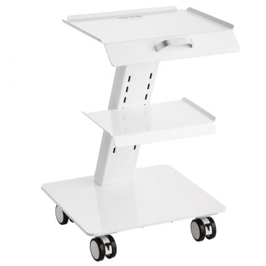 VEVOR procedure trolley, 3 shelves, white, K-SH002