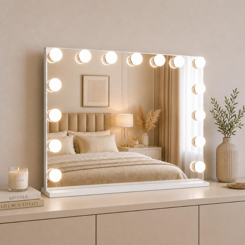 Mirror for beauty salons with LED lighting LED NEW YORK, 120x80 cm 1