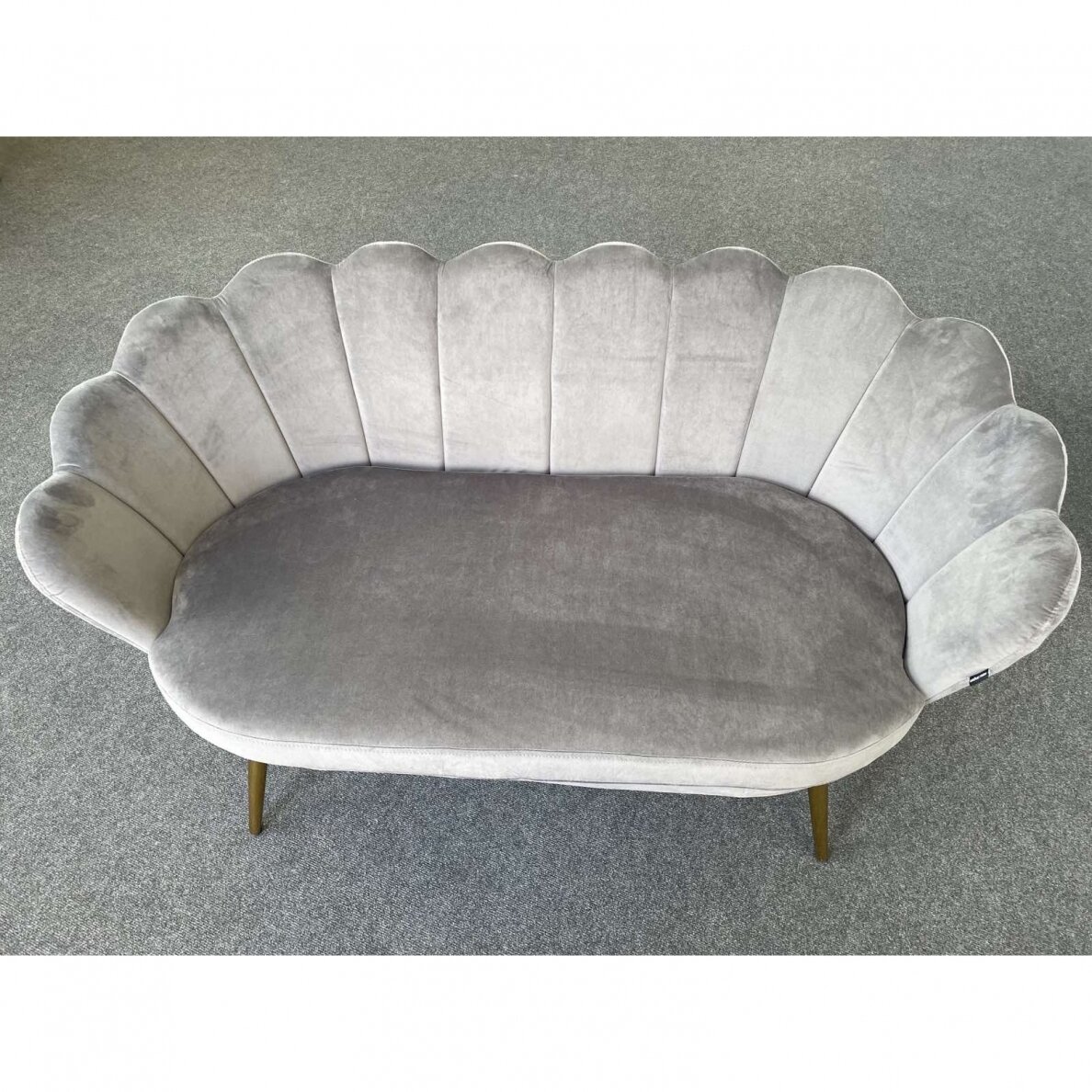 Grožio salono laukiamojo sofa REY, pilkas veliūras 11