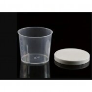 Disposable graduated container with lid, 20 ml
