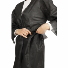 Disposable black kimono, 10 pcs.