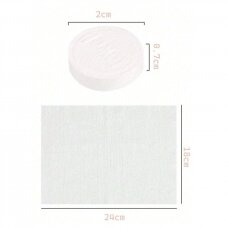 Disposable pressed facial towels for cosmetic procedures 18*24 cm, 50 pcs.