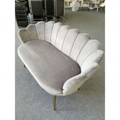Grožio salono laukiamojo sofa REY, pilkas veliūras 7