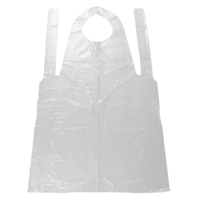 Vienkartinės permatomos prijuostės dažymui VELVET PE APRON CLEAR, 50 vnt. 1
