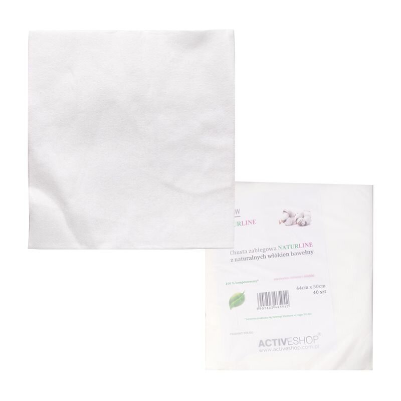 Disposable cotton towels NATURLINE 44x50 cm (20 pcs.) 1 Disposable cotton towels NATURLINE 44x50 cm (20 pcs.) 1