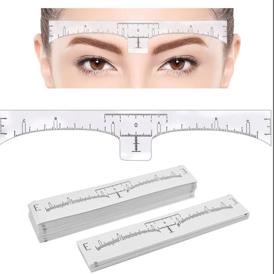 Measuring String Eyebrows Disposable eyebrow measuring ruler, adhesive (10 pcs.) | Salonams.eu