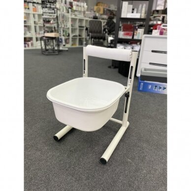 Professional pedicure bath for podiatric work with adjustable height, white color 5