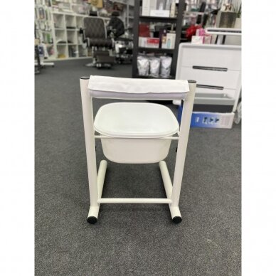 Professional pedicure bath for podiatric work with adjustable height, white color 6