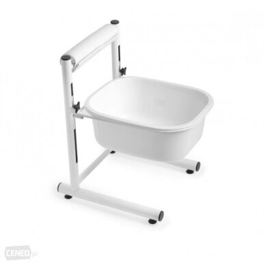 Professional pedicure bath for podiatric work with adjustable height, white color 4