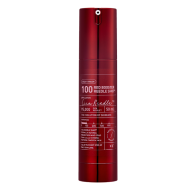 VT COSMETICS RED BOOSTER REEDLE SHOT 100 intensive facial serum with microneedle technology enriched with dragon tree resin, 50 ml VT COSMETICS RED BOOSTER REEDLE SHOT 100 intensive facial serum with microneedle technology enriched with dragon tree resin, 50 ml
