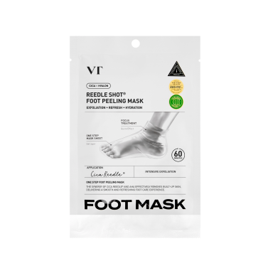 VT COSMETICS REEDLE SHOT intensive exfoliating foot mask, 1 pair VT COSMETICS REEDLE SHOT intensive exfoliating foot mask, 1 pair
