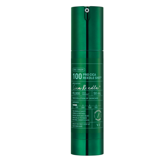 VT COSMETICS PRO CICA REEDLE SHOT 100 интенсивная сыворотка для лица с микроигольной технологией, 50 мл