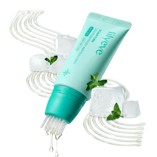 LILYEVE SCALP:TURN CICA PDRN BRUSH AMPOULE MINI anti-dandruff scalp ampoule with PDRN, 30 ml 1
