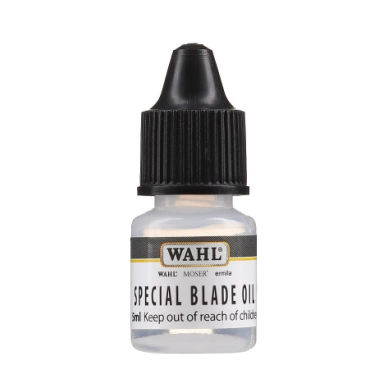 WAHL SPECIAL BLADE OIL kirpimo mašinėlių peiliukų priežiūros aliejus, 5ml WAHL SPECIAL BLADE OIL kirpimo mašinėlių peiliukų priežiūros aliejus, 5ml