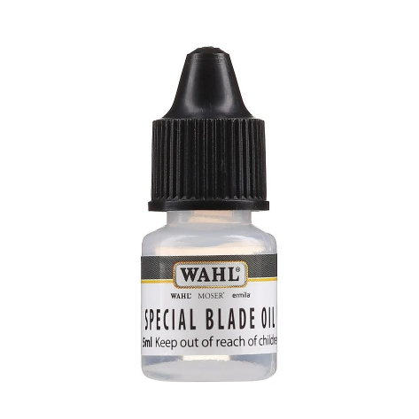 WAHL SPECIAL BLADE OIL kirpimo mašinėlių peiliukų priežiūros aliejus, 5ml