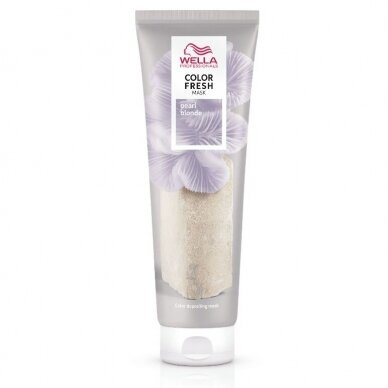 WELLA COLOR FRESH MASK PEARL BLONDE atspalvį plaukams suteikianti plaukų kaukė su avokadų aliejais, 150 ml WELLA COLOR FRESH MASK PEARL BLONDE atspalvį plaukams suteikianti plaukų kaukė su avokadų aliejais, 150 ml