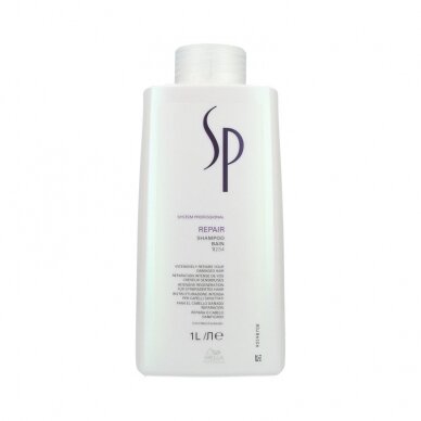 WELLA SP REPAIR восстанавливающий шампунь, обогащенный кератином, для поврежденных волос, 1000 мл.