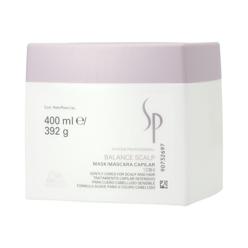 WELLA SP BALANCE SCALP Kaukė jautriai galvos odai, 400 ml. WELLA SP BALANCE SCALP Kaukė jautriai galvos odai, 400 ml.