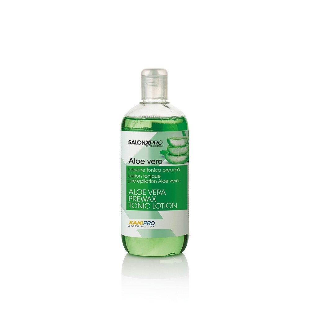XANIPRO ALOE VERA PREWAX TONIC LOTION nuriebalinantis odos tonikas prieš depiliaciją, 500 ml XANIPRO ALOE VERA PREWAX TONIC LOTION nuriebalinantis odos tonikas prieš depiliaciją, 500 ml