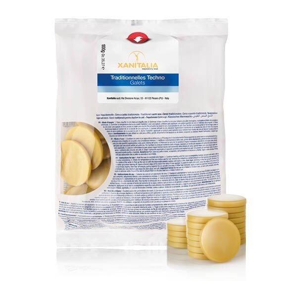 XANITALIA wax tablets for hair removal TRADITIONNELLES TECHNO, Argan 1000 g XANITALIA wax tablets for hair removal TRADITIONNELLES TECHNO, Argan 1000 g