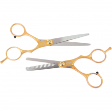 Scissors set GEPARD GOLD scissors 6.0, filing scissors 5.0